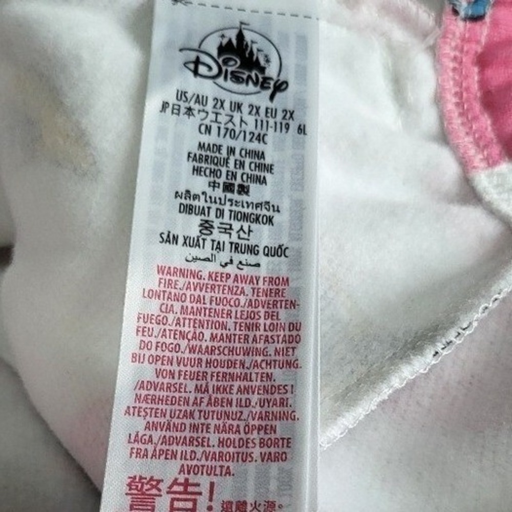 Disney Minnie Mouse Women's 2XL Pink and White Pantsuit Size 2XL - Picture 7 of 9